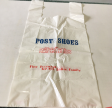 Defunct vintage Post shoes store Homestead PA  plastic shopping bag movi... - $19.75