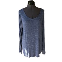 Gap Long-Sleeve Top Tunic Scoop-Neck Oversized Casual Sz. M - $14.85