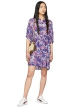 Isabel Marant Etoile Women&#39;s Mazea Floral Printed Cotton Short Kimono Dress L 36 - £131.32 GBP