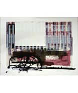 Moshe Kupferman Abstract Colored Lithograph Pencil Signed &amp; Numbered, 50... - $414.00