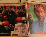 Parade Magazine Lot Of 2 Oct and November 1990 Morgan Freeman - £6.28 GBP