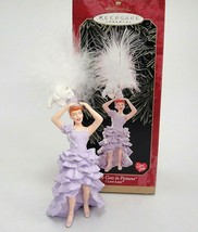 I Love Lucy Ornament Lucy Gets in Pictures Feather Headdress 1999 Hallmark MIB - £7.42 GBP