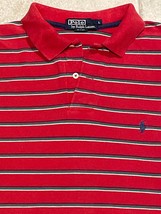 VTG 90s Polo Ralph Lauren  Striped Polo Shirt Made In USA L Red White Bl... - $19.20