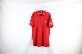 Polo Golf Ralph Lauren Mens Medium Big Pony Coca Cola AJGA Tour Golf Pol... - $49.45
