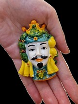 Sicilian moors head (fride magnet) -  handmade. *male - $20.00
