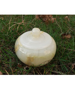 Round Green Onyx Box, Armenian Handmade - €60,11 EUR