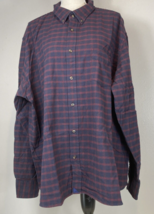 UNTUCKit Flannel Shirt Mens 3XL  Button Front Long Sleeve Plaid Pattern ... - £14.74 GBP