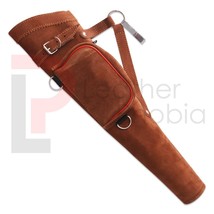 Archery Handmade Arrow Quivers Brown Suede Leather Quiver for Hunting ,S... - £105.16 GBP