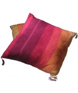 Terrapin Trading Moroccan Stripey Red Cushion Cover, Handwoven. Cotton, ... - £17.46 GBP