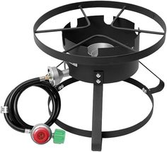 High Pressure Gas Burner 1-Burner Outdoor Propane Gas Cooker with 0-20 P... - £39.53 GBP