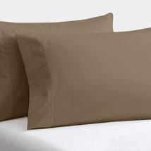 Set Of 2 Pillow Cases 600 Tc 100% Egyptian Cotton Long Staple Pillowcase, Silky  - £40.99 GBP