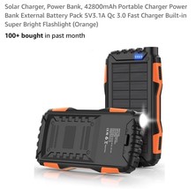 Solar Charger, Power Bank, 42800Mah Portable Charger Power Bank External... - $49.38