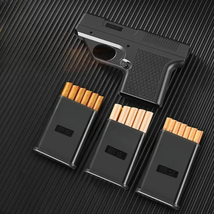 Clip Gun Butane Gas Lighter Three Capacity Cigarette Holder Windproof Bl... - $18.99+