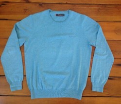 Ben Sherman Heritage 100% Cotton Knit Duck Egg Blue Crew Sweater Shirt L... - £23.59 GBP