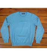 Ben Sherman Heritage 100% Cotton Knit Duck Egg Blue Crew Sweater Shirt L 43" - £23.83 GBP