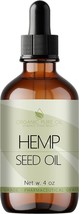 OPO Hemp Seed Oil - 4 oz Glass &amp; Dropper - 100% Pure Unrefined Cold Pressed Uncu - £21.57 GBP