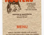 Hooters Menu Manchester Missouri The Hooters Saga  - $14.85