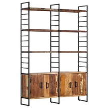 4-Tier Bookcase 124x30x180 cm Solid Reclaimed Wood - £254.84 GBP