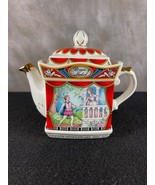 Vintage Sadler Porcelain Teapot &quot;Romeo and Juliet&quot;, 2 Cups, William Shak... - $34.40