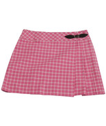 LILLY PULITZER Pink McKim Tartan Plaid Stretch Cotton Kilt Wrap Skirt Gi... - £39.61 GBP