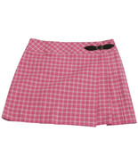 LILLY PULITZER Pink McKim Tartan Plaid Stretch Cotton Kilt Wrap Skirt Gi... - $67.90 CAD