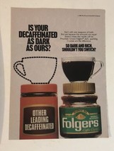 vintage Folgers Coffee Print Ad Advertisement 1989 Ph2 - $5.93