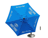 Fat Tire Ale Patio Umbrella New Belgium Brewery Blue 84&quot; Diameter NEW NIB - £77.23 GBP