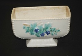 Old Vntage MCP McCoy Art Pottery Blackberry Dotted Planter Footed Garden... - £15.56 GBP