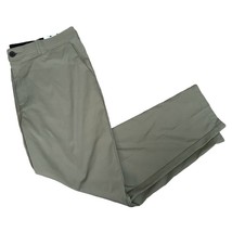 NEW George Men&#39;s Casual Pants Size 42 XL Extra Large Green Nylon Spandex - £12.18 GBP