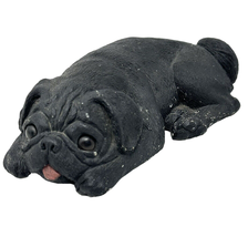 Sandicast Black Pug Dog Figurine Statue Door Stop 151 Signed Made in USA - $34.62