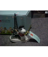 Peanuts Joe Cool Snoopy Eiffel Tower Paris Figurine Westland Giftware Mi... - £46.38 GBP