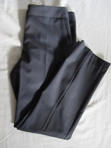 Talbots Signature pants wool blend Size 2 black pin stripe straight inse... - $17.59