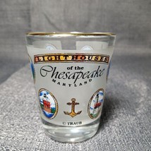 Light Houses Of The Chesapeake Maryland Shot Glass Souvenir Historic Loc... - $4.99