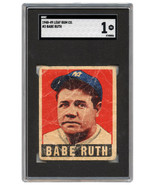 1948-49 Leaf Gum Co. #3 Babe Ruth SGC 1 - £2,375.55 GBP
