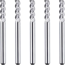 Spetool 1/8 End Mills For Aluminum 3 Flutes Cnc Spiral Router Bits Cut - £26.64 GBP