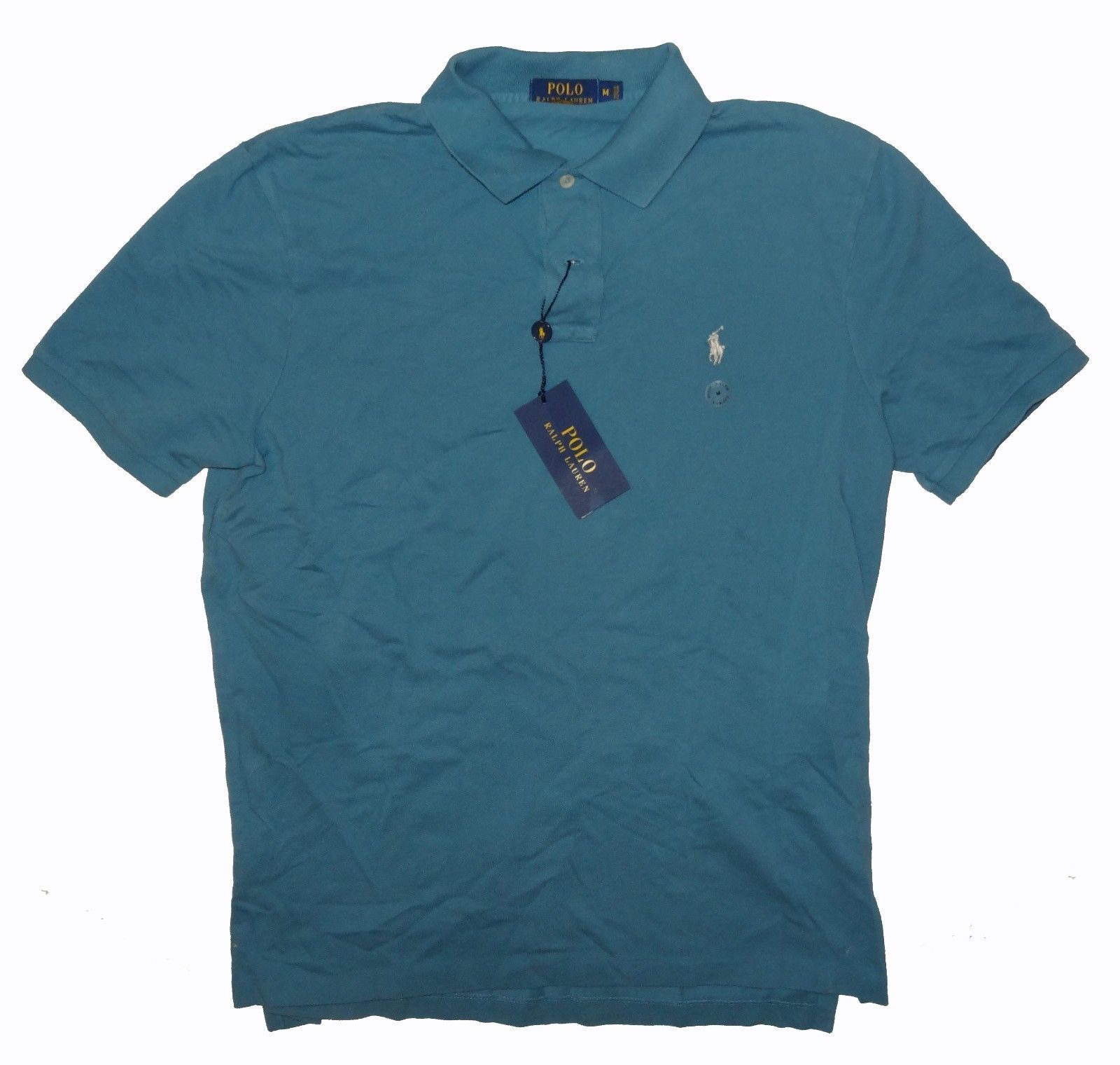 New Polo Ralph Lauren Short Sleeve Aqua Teal Shirt Men's XL Classic Fit - $36.84