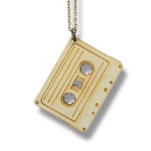 Necklace - Cassette Tape - Key of Life Snake and Cable Link chains - Bir... - $29.57 CAD
