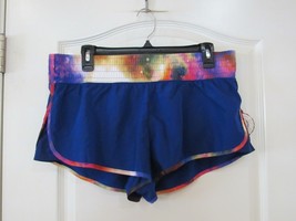 SO® Running Shorts Blue with Multi-color Wide Waistband Women&#39;s JR. Sz X... - $13.00