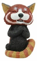 Sinister Pets TeeHee Grinning Red Panda Figurine 4&quot;Tall Whimsical Comical Animal - £14.45 GBP
