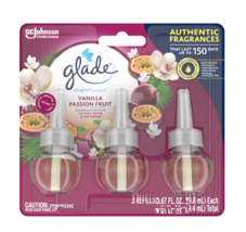 Glade PlugIns Scented Oil Refill, Vanilla Passionfruit, Pack of 3 - $16.95