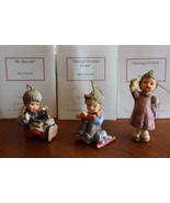 3 Goebel Studio Hummel Christmas Holiday Ornaments Set #3 Box COA 96033 - $390.51 MXN