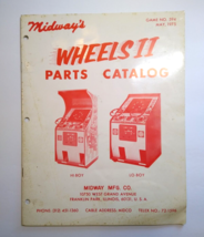 Wheels II Arcade Parts Catalog Manual Original Video Game 1975 Vintage - $32.78