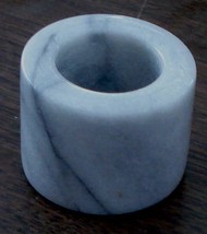 Nice Gently Used Feather Grey Marble Napkin Ring, Polished Marble VG CND - £5.53 GBP