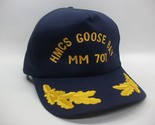 HMCS Goose Bay MM707 Hat Vintage Dark Blue Scrambled Eggs Snapback Baseb... - $29.99