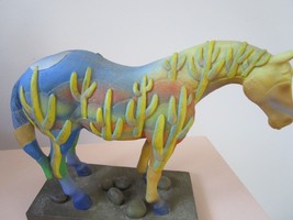 The Trail Of Painted Ponies &quot;Saguaro Stallion&quot; By Cj Wells,Horse Figurine Nib Or - £99.22 GBP