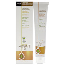 Argan Oil Permanent Color Cream - 4CP Medium Cappuccino Brown - $13.49