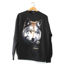 Vintage Alaska Wolf Sweatshirt Large - £56.63 GBP