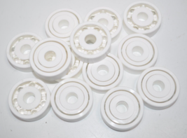 Lot of 13 NEW KMS 3/8" Bore X 1-3/8" OD x .44" Wide Plastic Radial Ball ... - $27.71