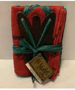 Pier 1 Metal Angel Hook Tea Towel Set (2) Dish Towels Christmas New - £20.24 GBP