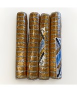Floral Design Deco Poly Mesh Metallic Stripe Gold Silver Wrapping 4 Rolls - $25.15 CAD